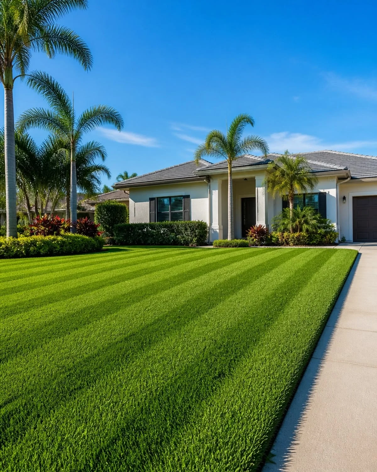 A greener welcome — lawn and landscape photo